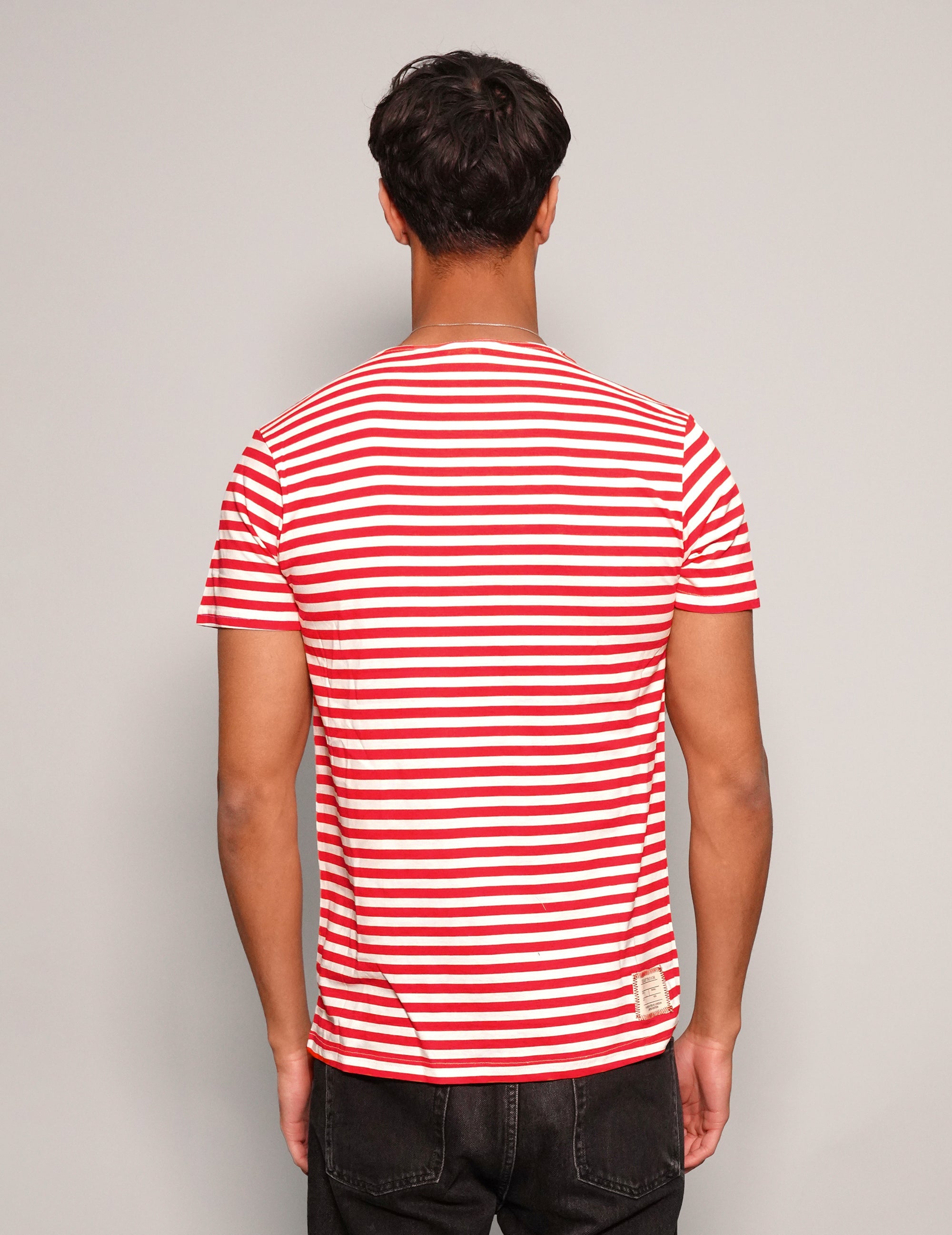 Vintage Naval T-Shirt in Red Stripe