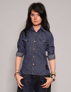 Party Back Shirt - Slim Fit - Black Sequin