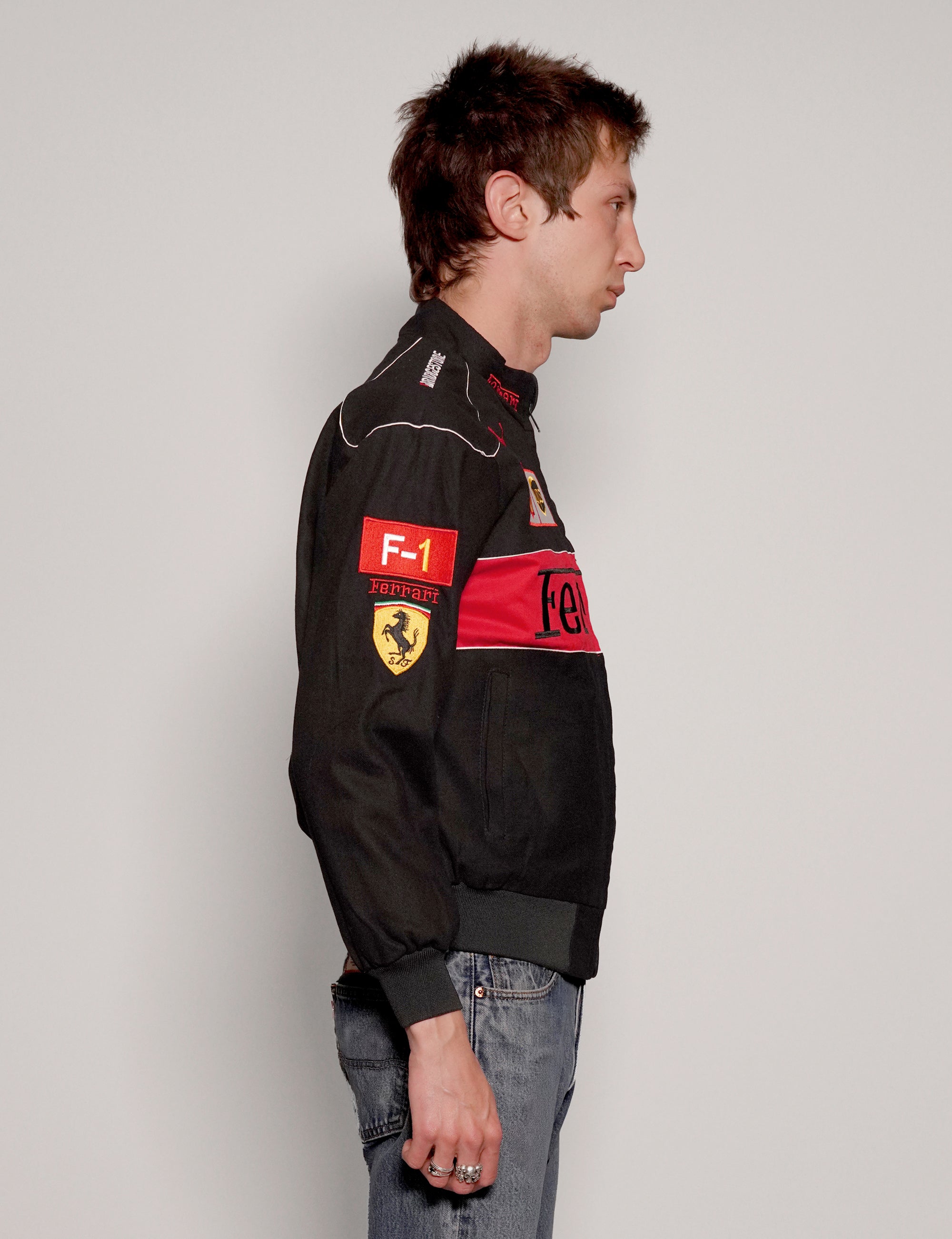 Vintage Ferrari Racing Jacket Black