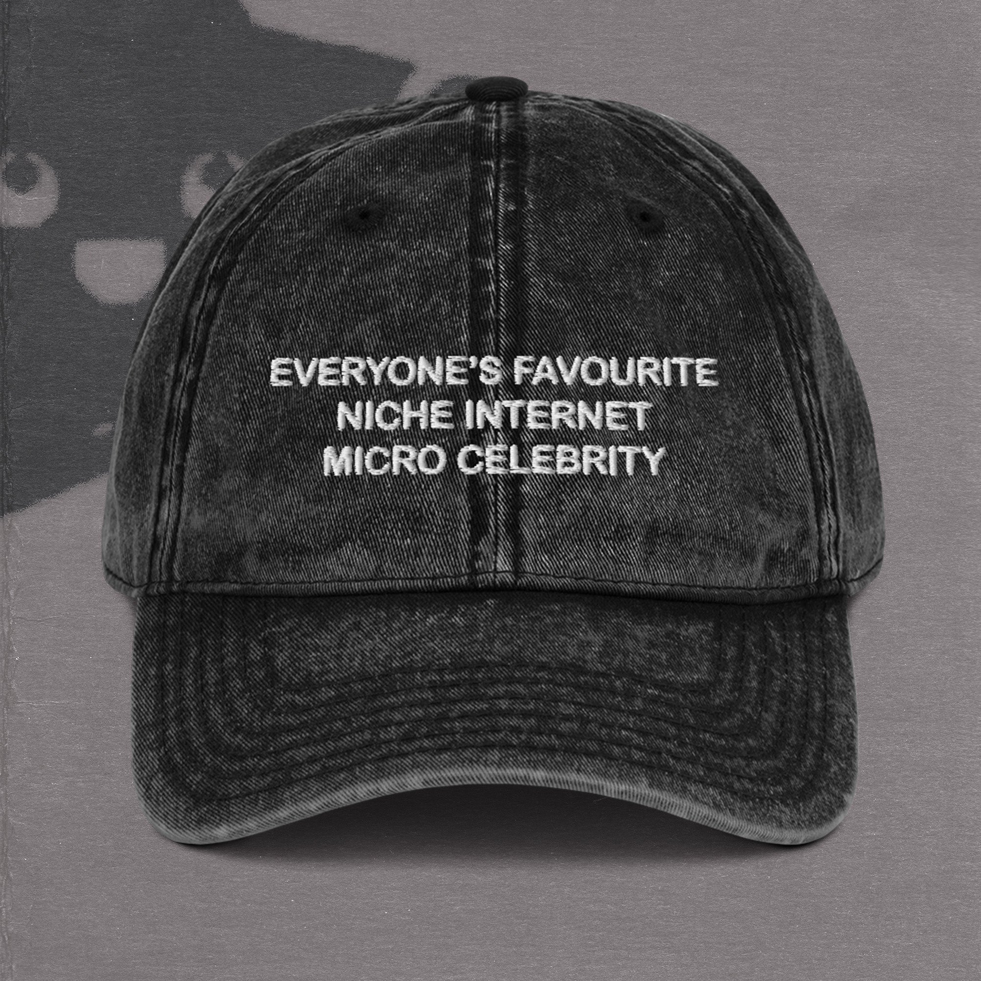 niche internet micro celebrity - baseball cap Black