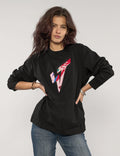 ST Aladdin Sane Long Sleeve Logo Tee in Black
