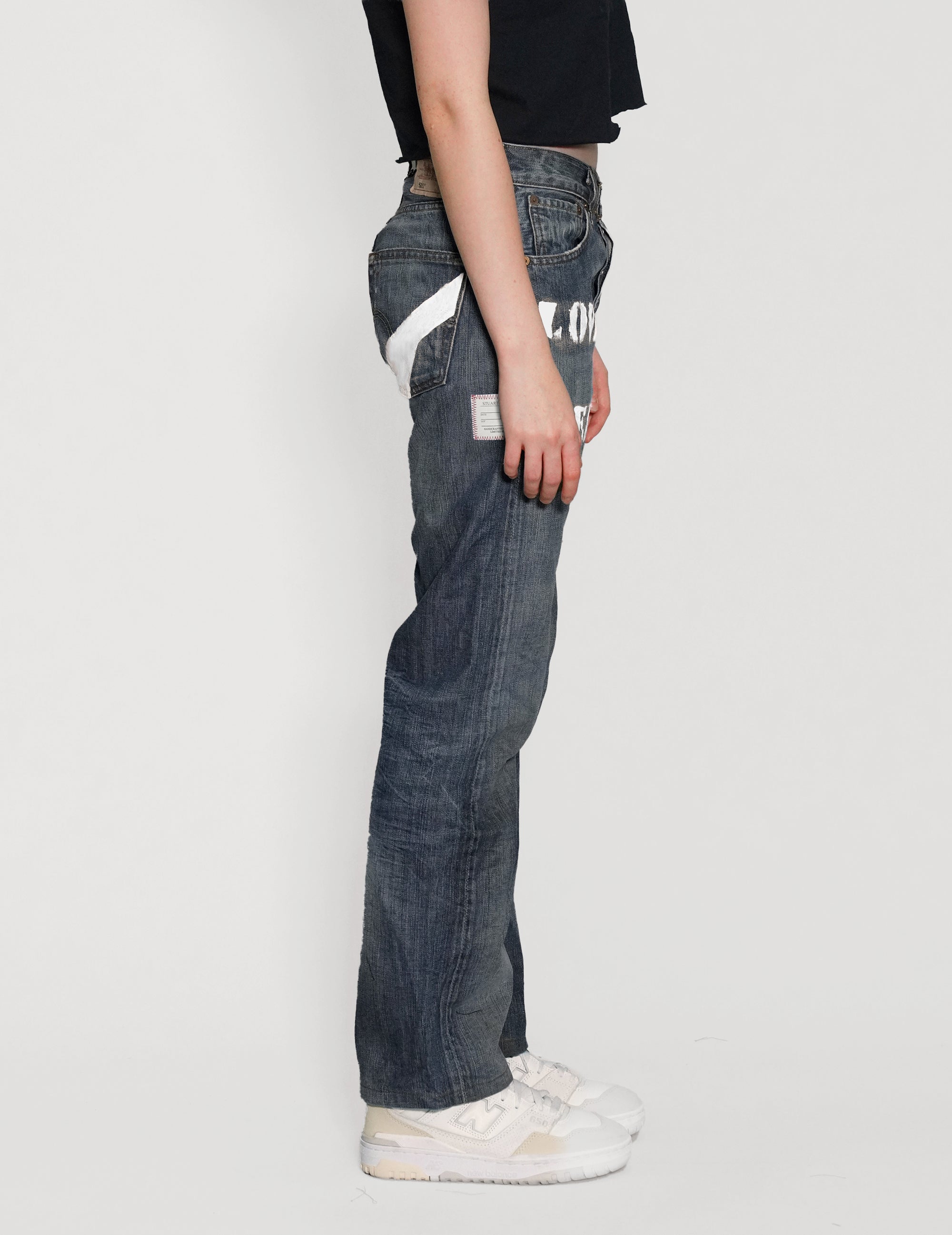 'Love Will Tear Us Apart' Jeans in Indigo