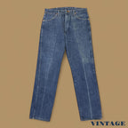 Vintage Wrangler USA Straight Leg Jeans Dark Blue W33 L30