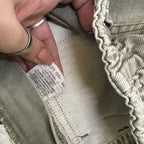 Vintage 90s Lee Elastic Waist Tapered Leg Mom Jeans Beige/Grey W28 L30