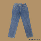 Vintage 90s Lee Tapered Leg Mom/Boyfriend Jeans Mid Blue W32 L32