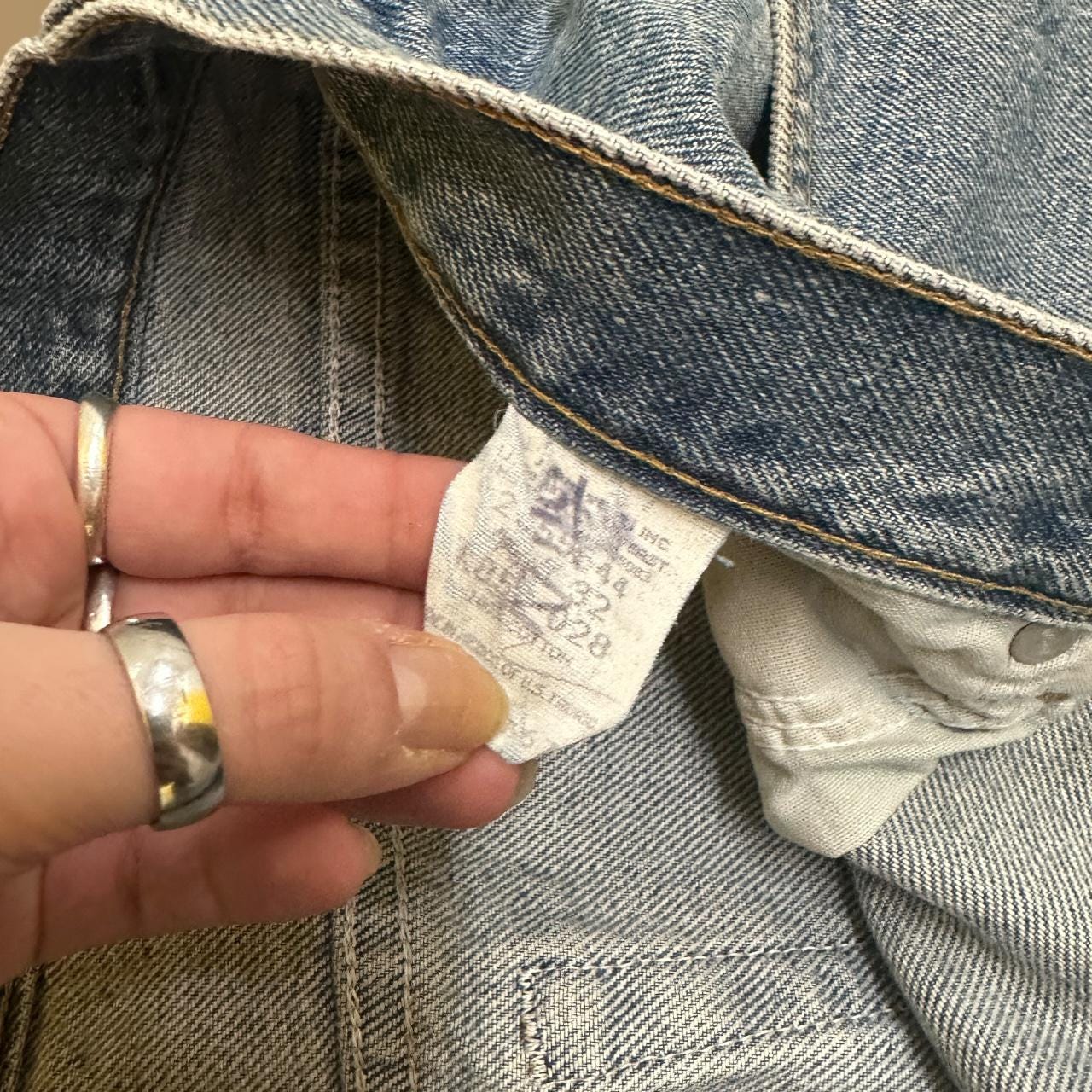 Vintage Lee Straight Leg Custom Juan Jeans Light Blue W40 L32