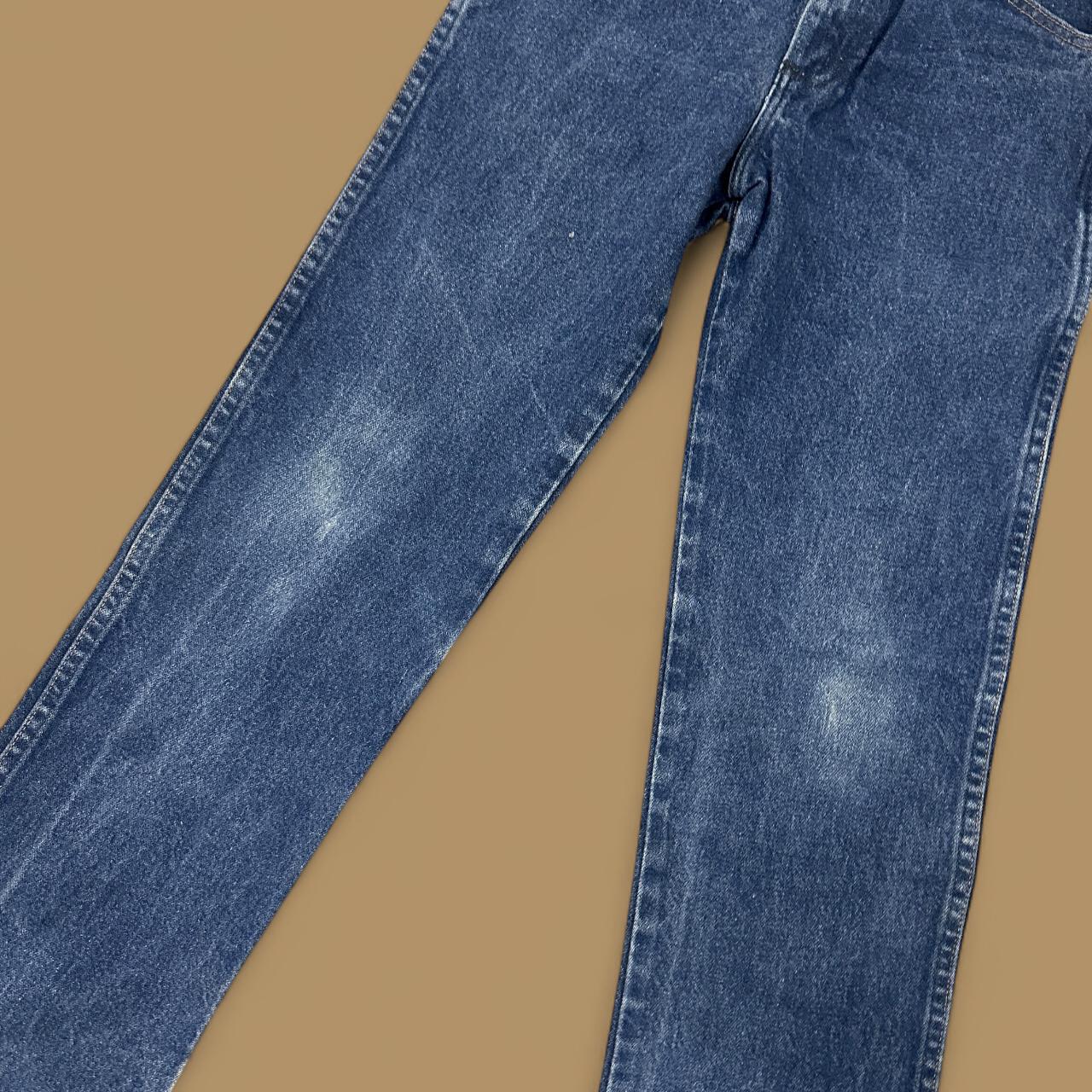 Vintage Wrangler Straight Leg Boyfriend/Mom Jeans Dark Blue W24 L29