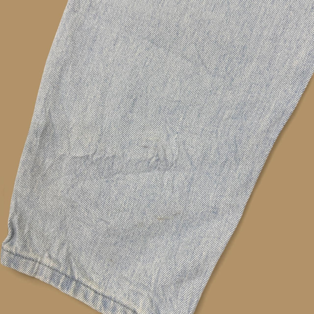 Vintage 90s Lee Elastic Waist Tapered Leg Mom Jeans Light Blue W30 L30