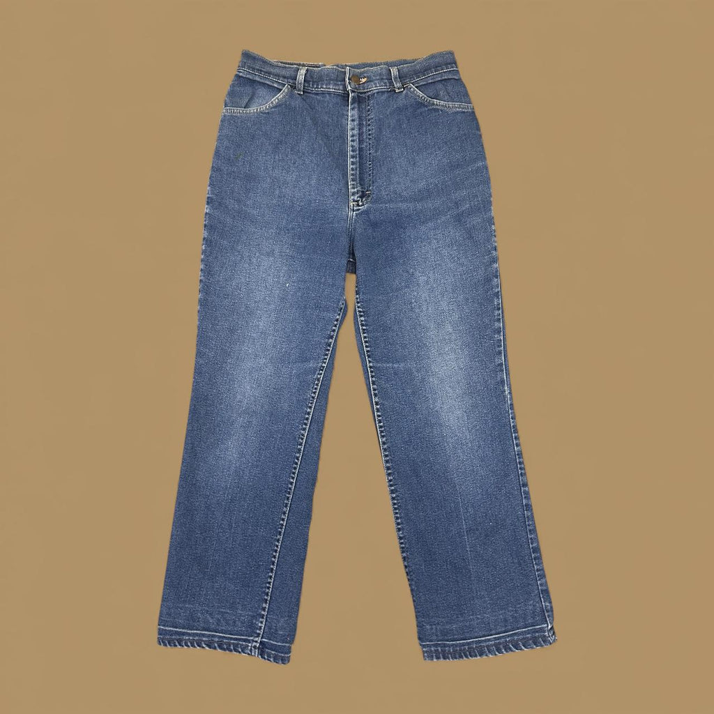 Vintage Lee Straight Loose Fit Jeans Dark Blue W29 L25