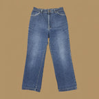 Vintage Lee Straight Loose Fit Jeans Dark Blue W29 L25