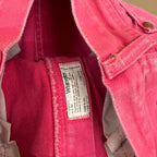 Vintage Wrangler USA Made Straight Leg Boyfriend/Mom Jeans Bright Pink W27 L36