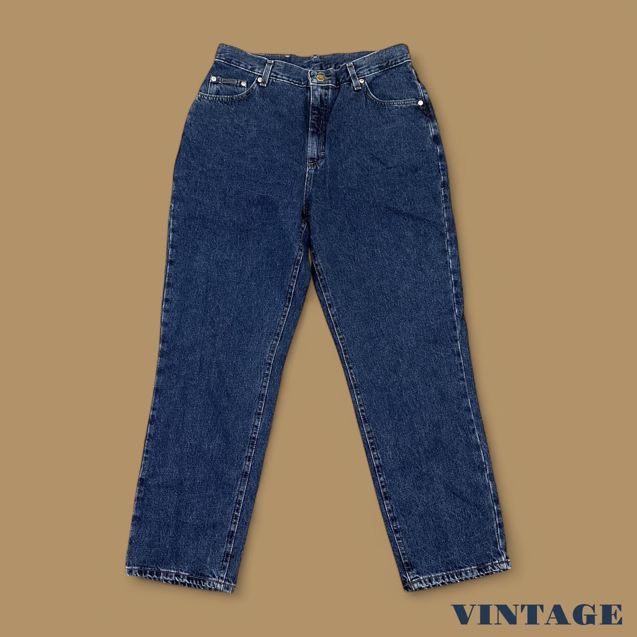 Vintage 90s Lee Tapered Leg Mom Jeans Dark Blue W32 L30