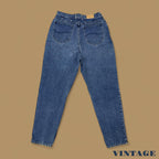 Vintage 90&#39;s Lee Tapered Leg Mom Jeans Dark Blue W30 L30