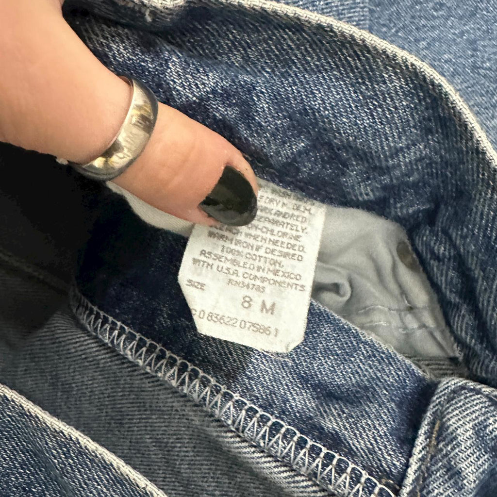 Vintage 90&#39;s Lee Tapered Leg Mom Jeans Mid Blue W27 L30