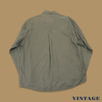 Vintage John Baner Plain Denim Shirt Charcoal XXL