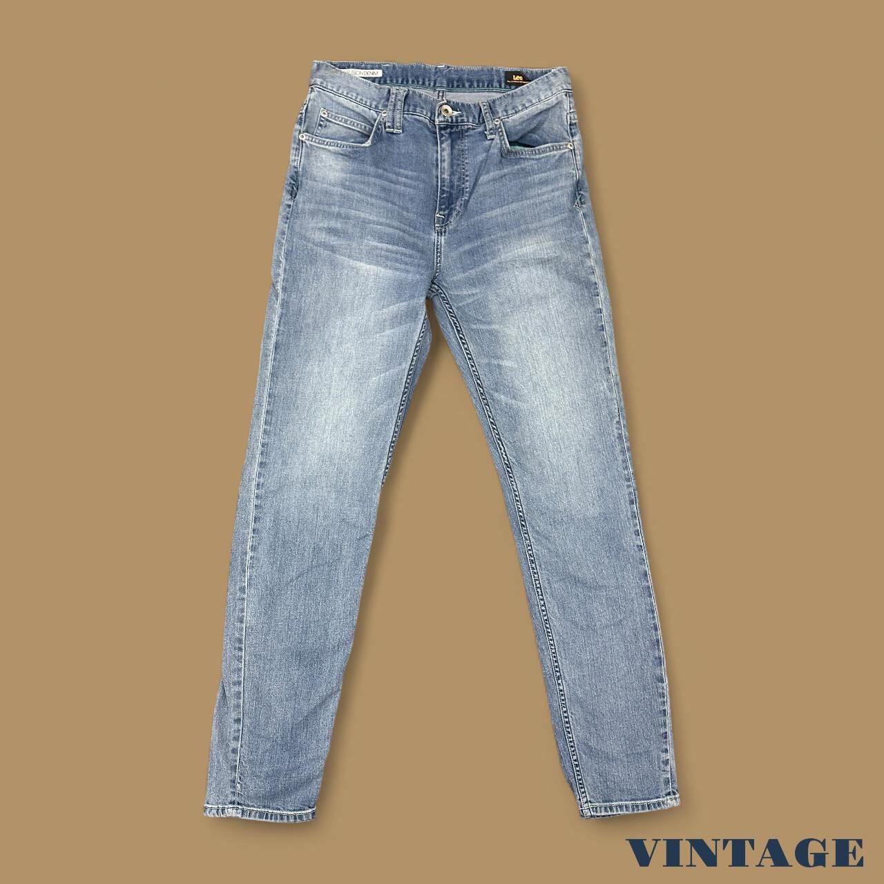 Vintage Lee Jade Fusion Slim Straight Leg Jeans Light Blue W29 L31