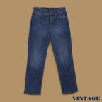 Vintage Lee Straight Leg Boyfriend Jeans Dark Blue W31 L30
