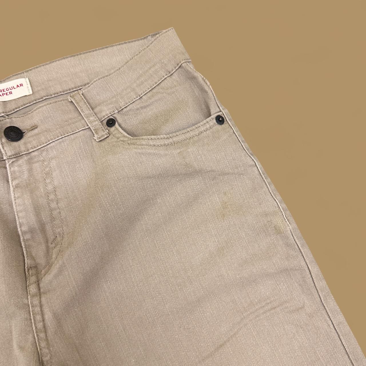 Vintage Levi&#39;s 502 Tapered Leg Jeans Beige W29 L29
