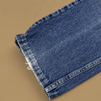 Vintage Lee Cropped Straight Leg Jeans Dark Blue W34 L24
