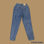 Vintage 90&#39;s Lee Tapered Leg Mom Jeans Mid Blue W27 L30