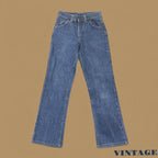 Vintage Lee Straight Leg Boyfriend Jeans Dark Blue W25 L27
