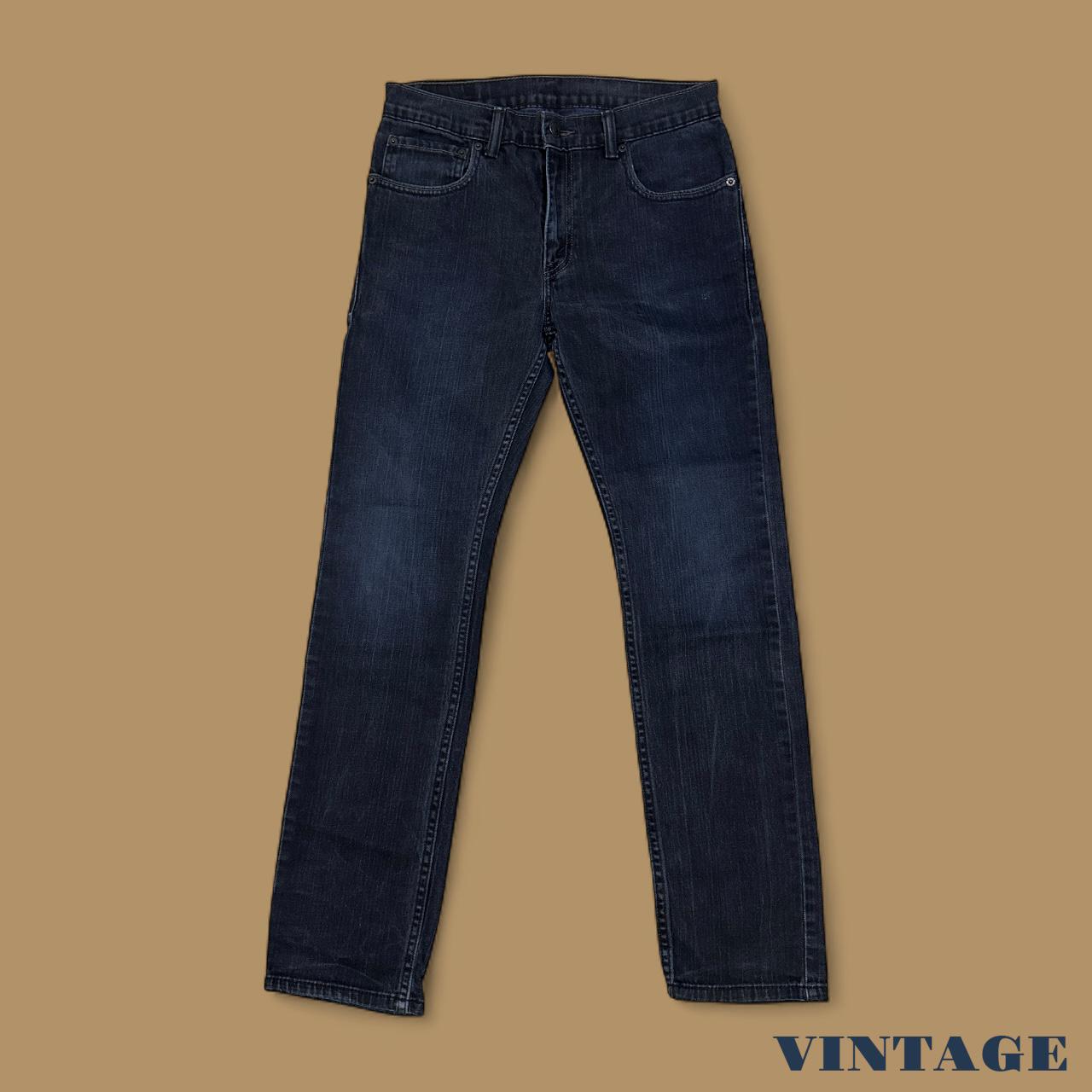 Vintage Levi&#39;s 511 Slim Fit Straight Leg Jeans Dark Blue W29 L29