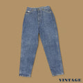 Vintage 90s Lee Tapered Leg Mom Jeans Mid Blue Stonewash W29 L30
