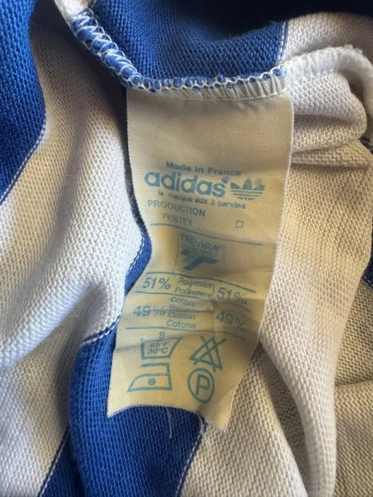 Vintage Adidas Jumper Made In France Ventex Rare Large