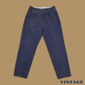 Vintage 90s Lee Elastic Baggy Tapered Leg Mom Jeans Navy W31 L28