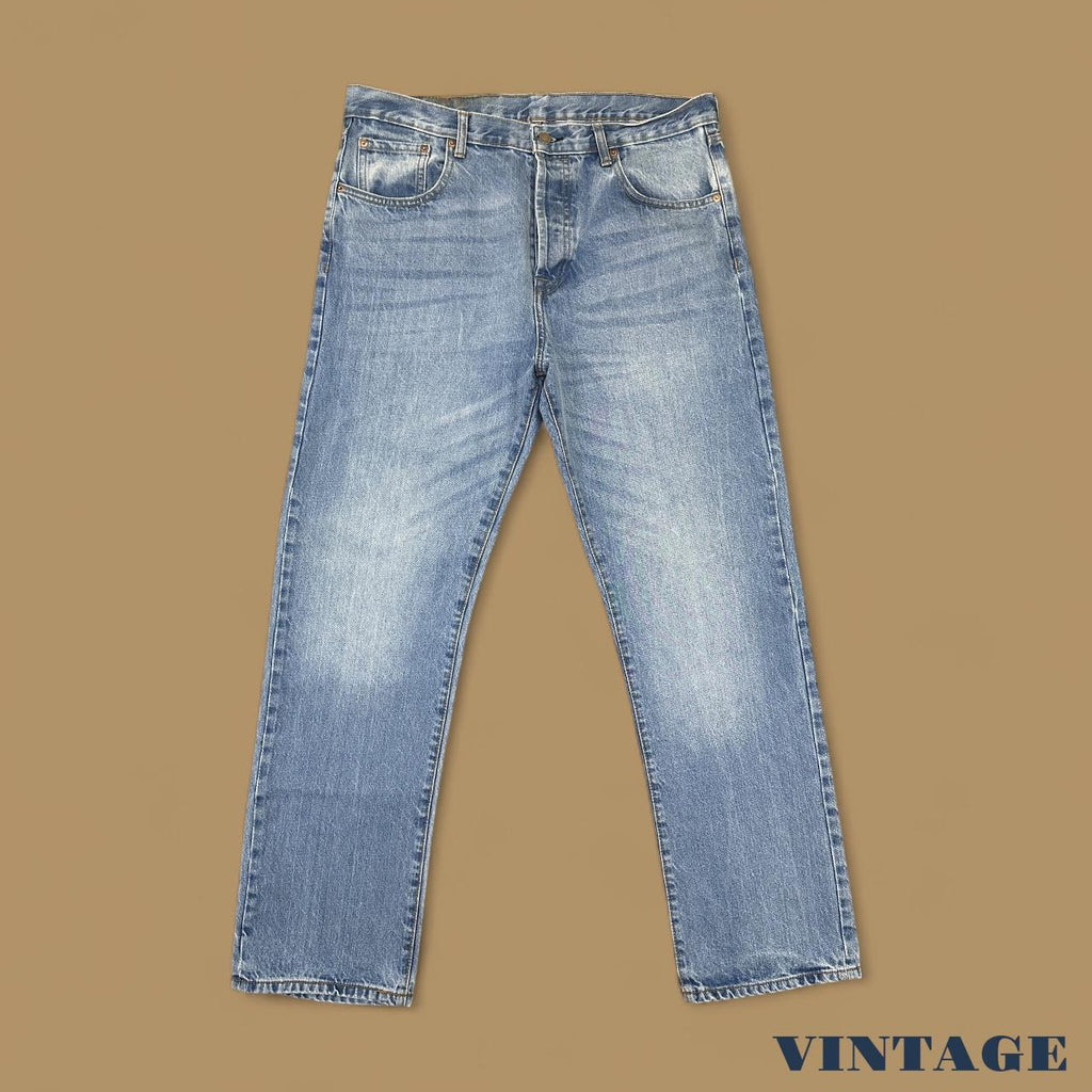 Vintage Levi's 501 Classic Straight Leg Jeans Light Blue W36 L32