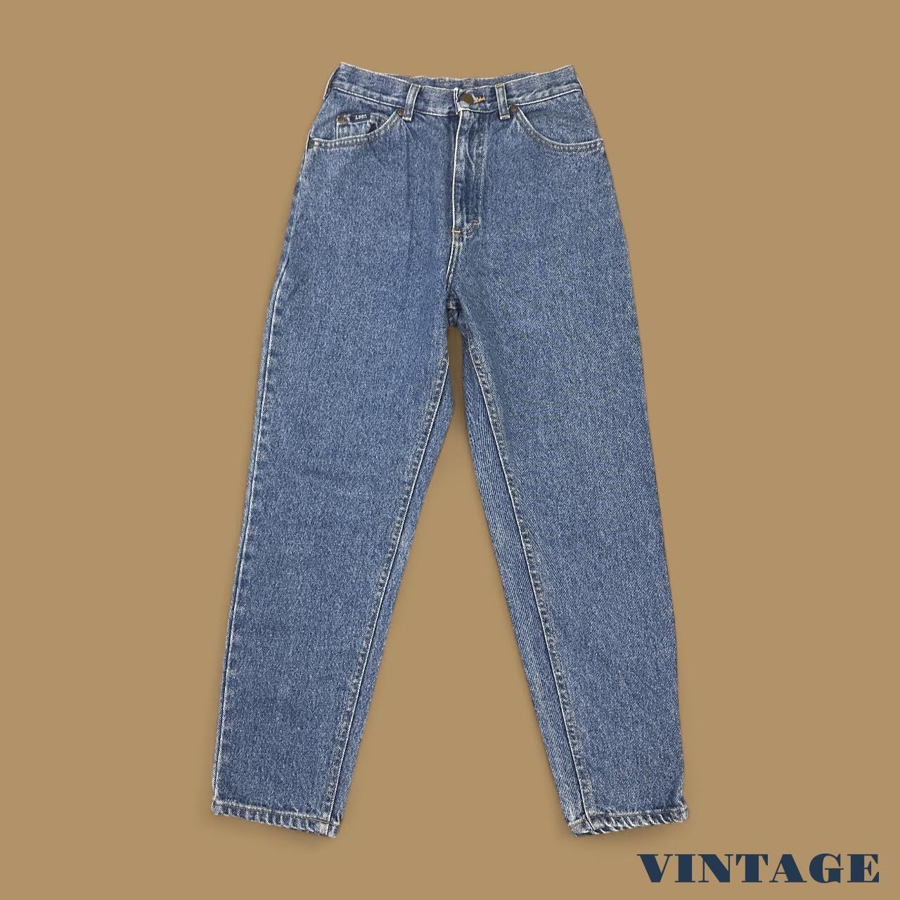 Vintage 90s Lee Tapered Leg Mom Jeans Mid Blue W26 L26