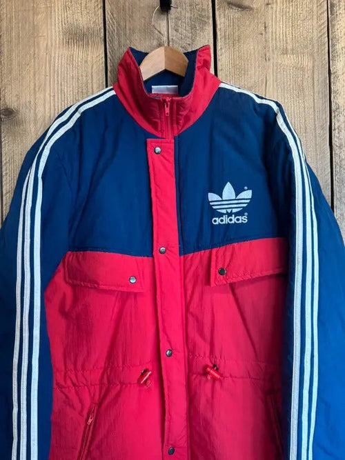 Vintage Adidas 1988-91 Mangers Bench Coat Jacket Large