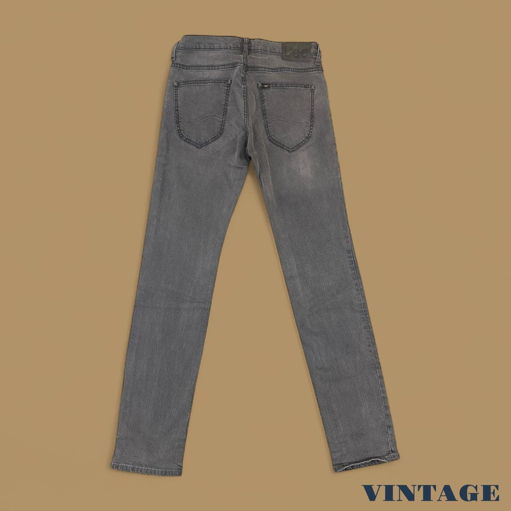 Vintage Lee Powell Slim Straight Leg Jeans Charcoal Grey W30 L34
