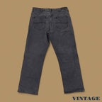 Vintage Lee Straight Leg Boyfriend Jeans Charcoal Black W34 L28
