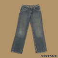 Vintage Lee Straight Leg Boyfriend Jeans Dark Blue W27 L30