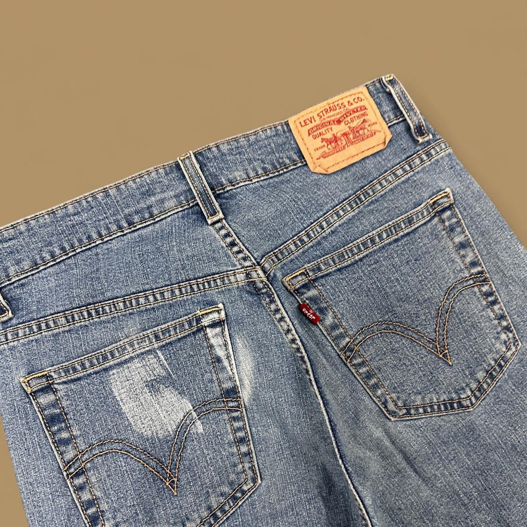 Vintage Levi's Classic Capri Jeans Mid Blue W29 L24