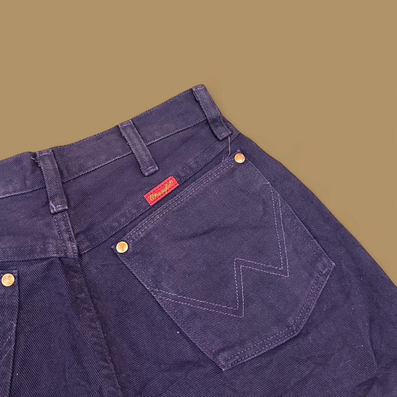 Vintage Wrangler USA Made Straight Leg Mom Jeans Dark Purple W28 L32