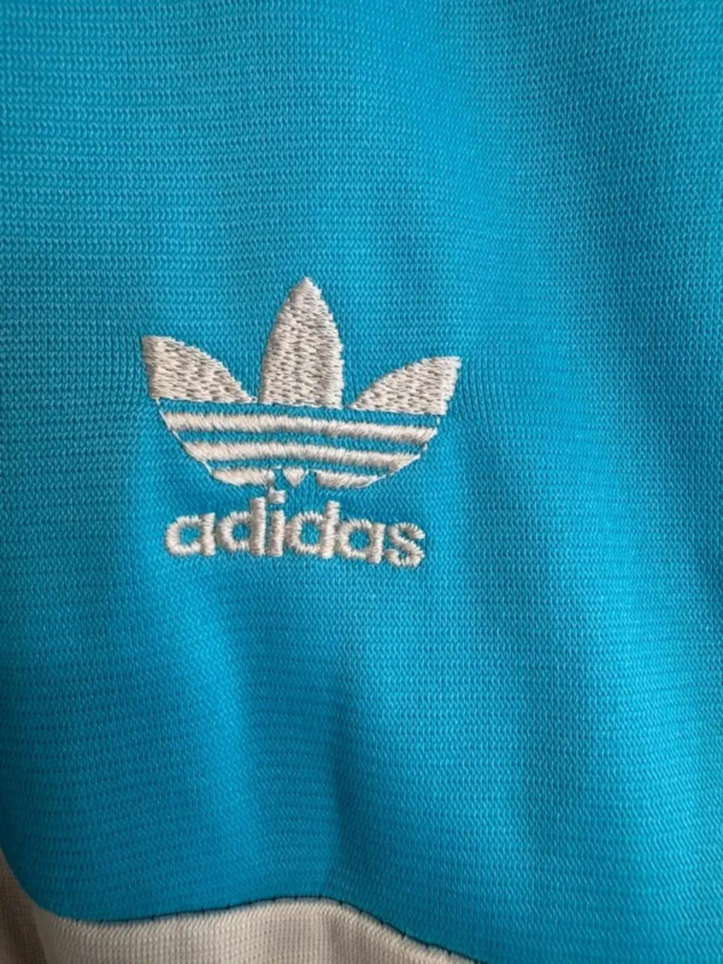 Vintage 80s Adidas Tracksuit Top Opti Zip Made In Hong Kong Medium