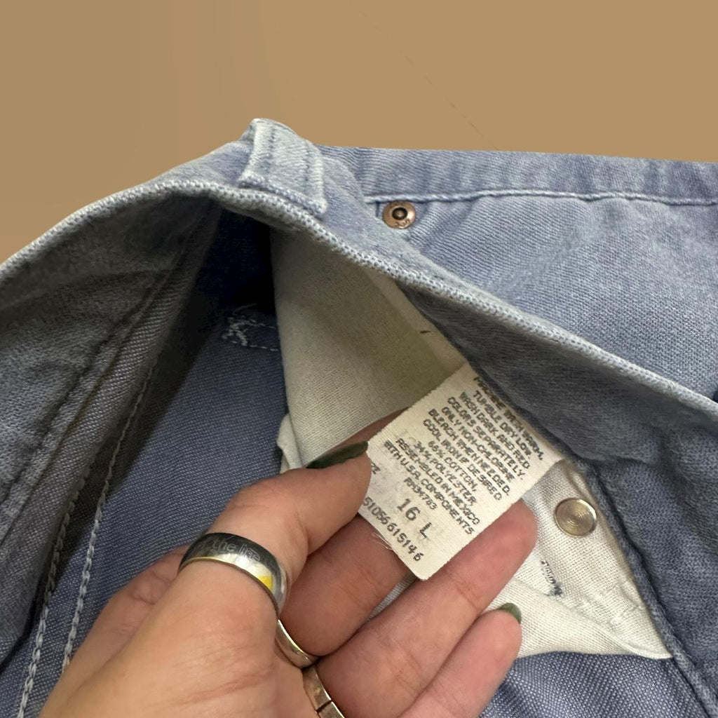 Vintage Lee Tapered Leg Mom Jeans Pale Blue W32 L32