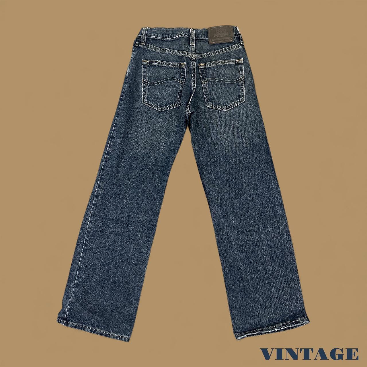 Vintage Lee Straight Leg Boyfriend Jeans Dark Blue W26 L27