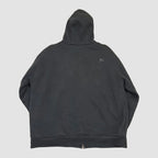 Vintage Jungo Ranches Zip Up Embroidered Thick Lined Hoodie Black XXL