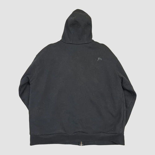 Vintage Jungo Ranches Zip Up Embroidered Thick Lined Hoodie Black XXL