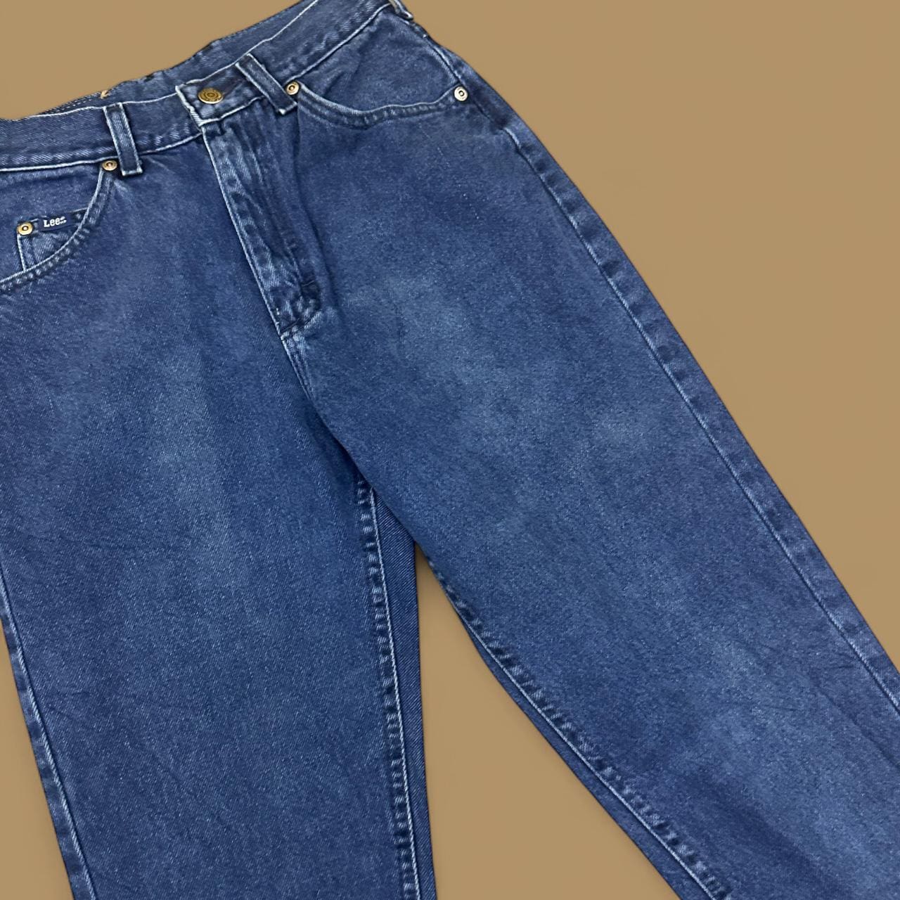 Vintage 90s Lee Tapered Leg Mom Jeans Dark Blue W24 L26