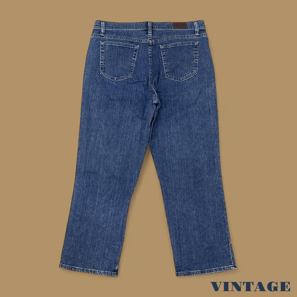 Vintage Lee Relaxed Fit Straight Leg Jeans Dark Blue W34 L28