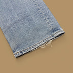 Vintage Levi&#39;s 501 Distressed Grunge Straight Leg Jeans Light Blue W33 L30