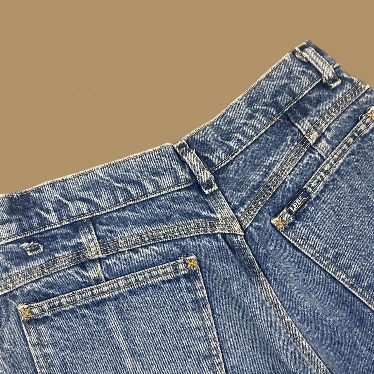 Vintage 80s Lee Tapered Leg Pleated Mom Jeans Mid Blue W28 L30