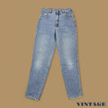 Vintage 90s Lee Tapered Leg Mom Jeans Mid Blue W27 L29
