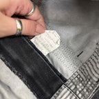Vintage 90s Lee Elastic Waist Tapered Leg Mom Jeans Charcoal Black W31 L29