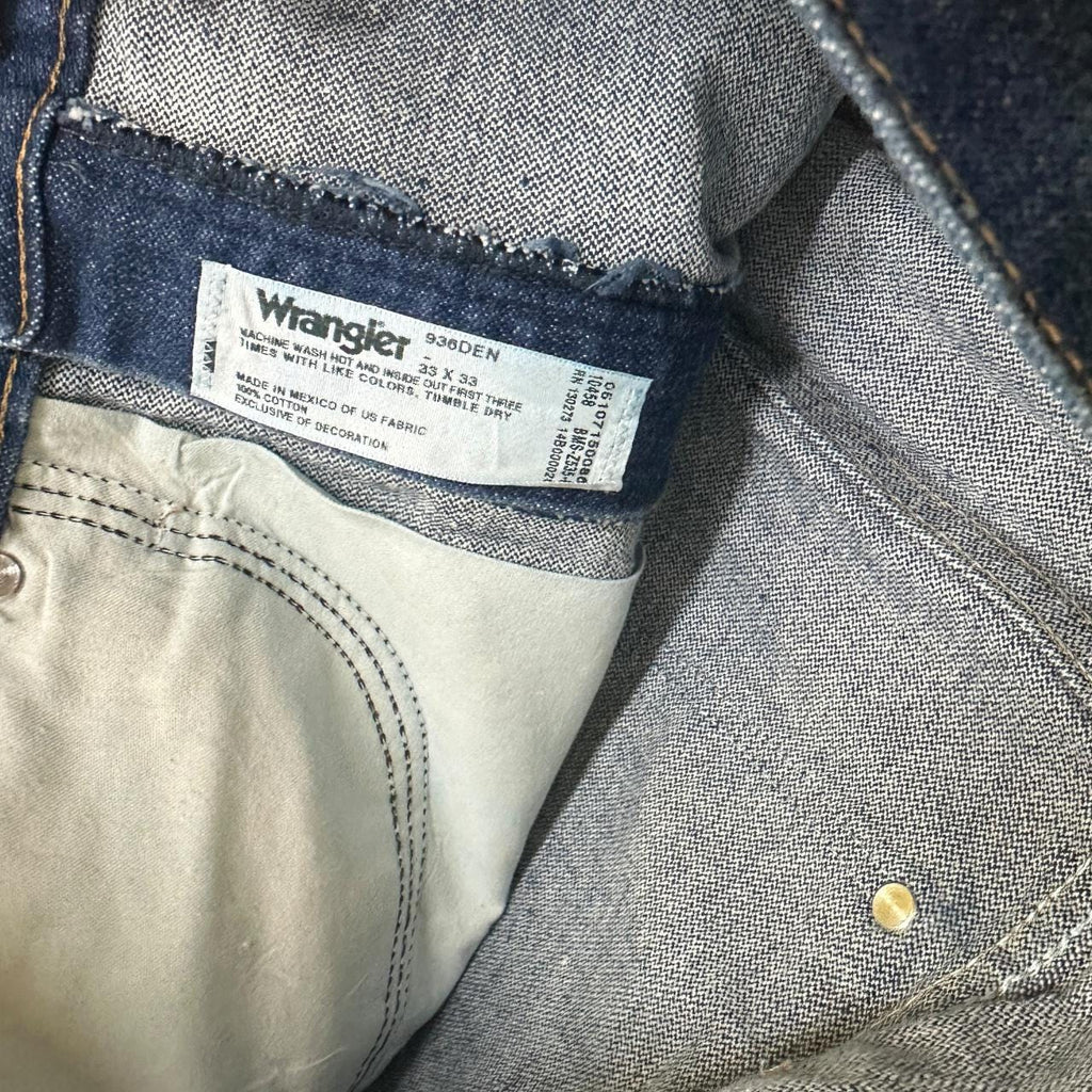 Vintage Wrangler USA Straight Leg Jeans Dark Blue W33 L33