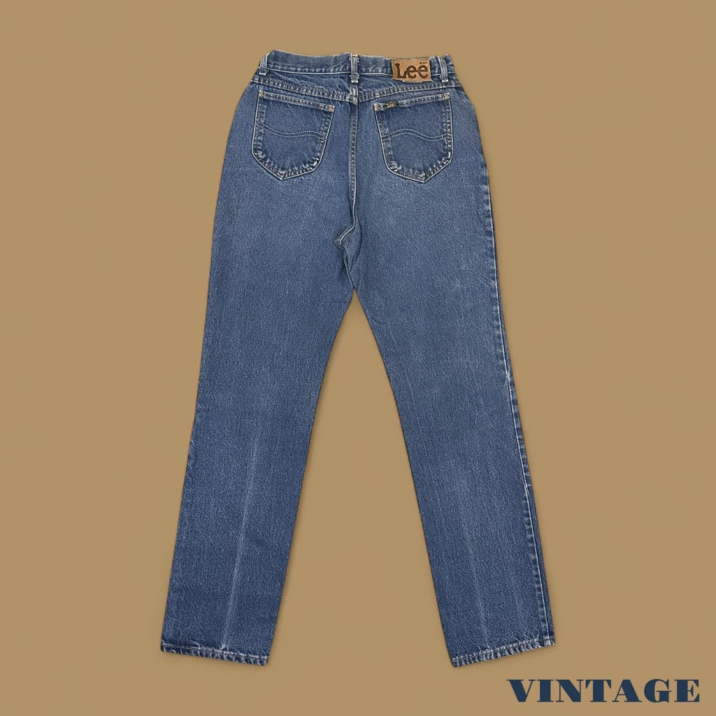 Vintage Lee Straight Leg Boyfriend Jeans Dark Blue W29 L34